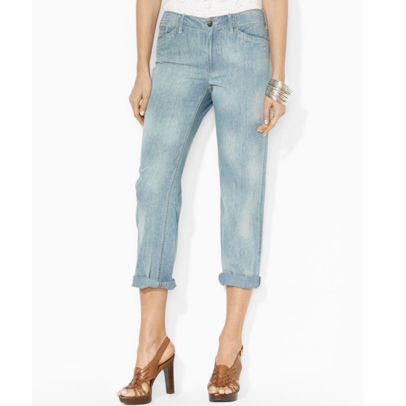 Lauren Ralph Lauren Relaxed Straight Leg Jeans - Picture 6 of 6